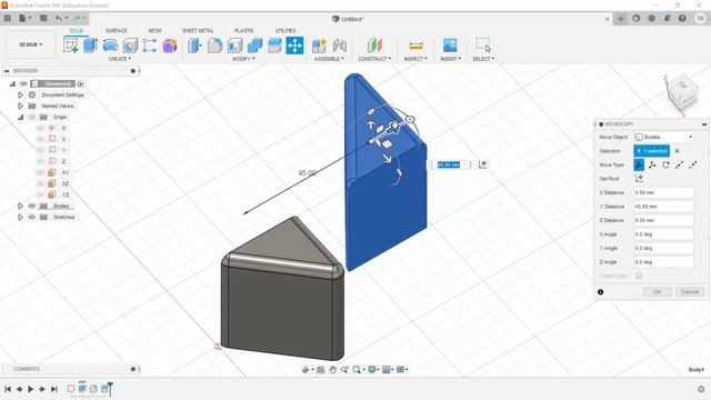 Модуль 2.3 Интерфейс и основные функции Fusion360
