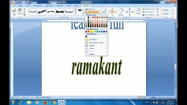 How To Use WordArt In Ms-Word / Microsoft Word Wordart Full Concept / Ms Word Word Art