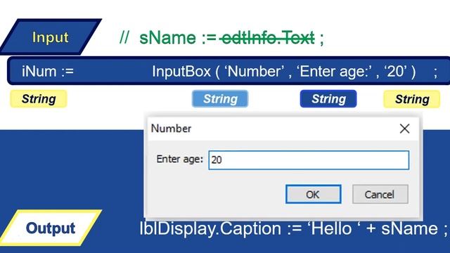 Learn to code in Delphi | Part 9 | InputBox and ShowMessage смотреть онлайн