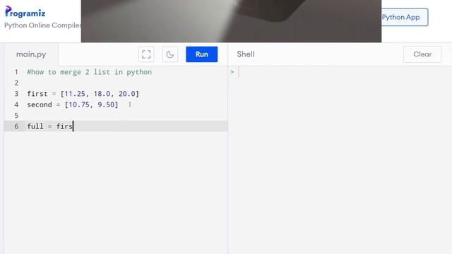 How to merge 2 list in python смотреть онлайн
