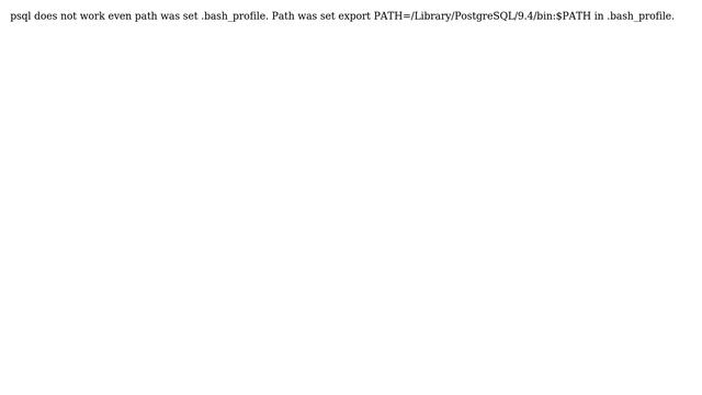 Databases: How to setup path to access psql from command line in Mac? смотреть онлайн