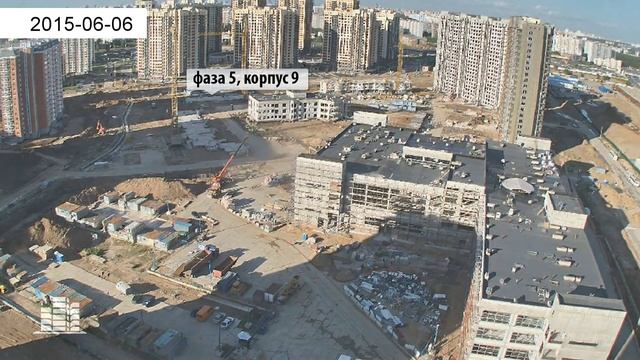 Ход строительства ЖК «Переделкино Ближнее» (декабрь 2014 - сентябрь 2015) смотреть онлайн