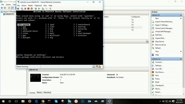 Install and download Mikrotik RouterOS on Windows 10 using Hyper V Manager смотреть онлайн
