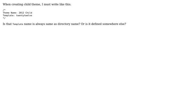Wordpress: Is template name always same as directory name? смотреть онлайн