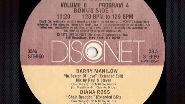 In Search Of Love (Disconet) - Barry Manilow смотреть онлайн