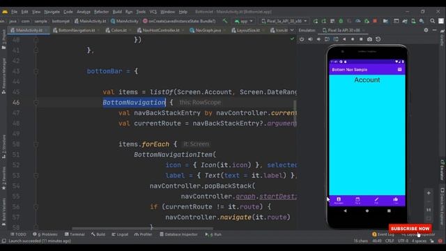BottomNavigation with Jetpack Compose смотреть онлайн