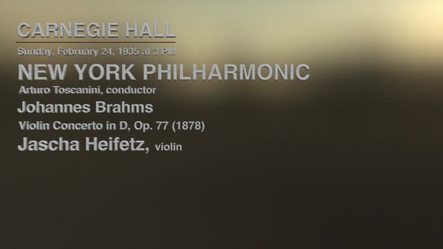Heifetz Live Violin Concerto in D 1935 (Brahms) смотреть онлайн