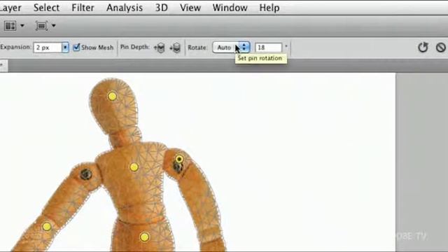 Learning Puppet Warp Tool basics in Photoshop CS5 смотреть онлайн