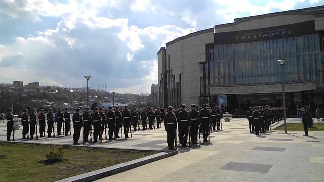 Торжественные мероприятия у филармонии, Пенза, 29.04.2015 смотреть онлайн