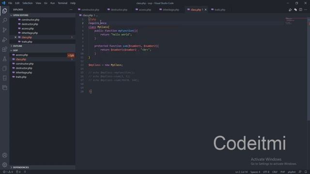 Object Programming in PHP 30 - Traits смотреть онлайн