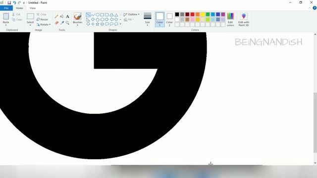 How To Draw Google Logo On Computer Using Ms Paint | Google Logo Drawing.
