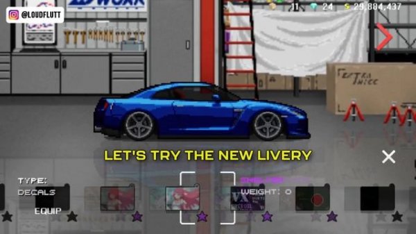 PIXEL CAR RACER NEW HORIZONS MOD