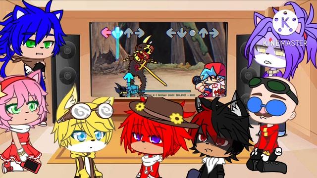 Sonic characters react to FNF vs Threefolding knockout|Cuphead and Ring Cam Mario/ ARE YOU GUYS HOM смотреть онлайн