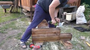 Простое и надёжное крыльцо для бани (и не только) своими руками из остатков строительства