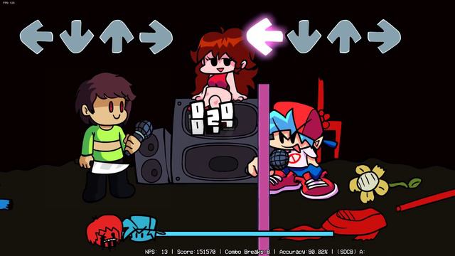 Friday Night Funkin V.S Chara смотреть онлайн