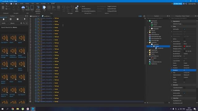 Как Сделать Мигание со Звуком в Roblox Studio? смотреть онлайн