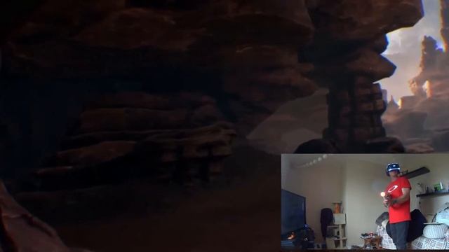 Sony PS4 VR Playing Farpoint VR for the first time. смотреть онлайн