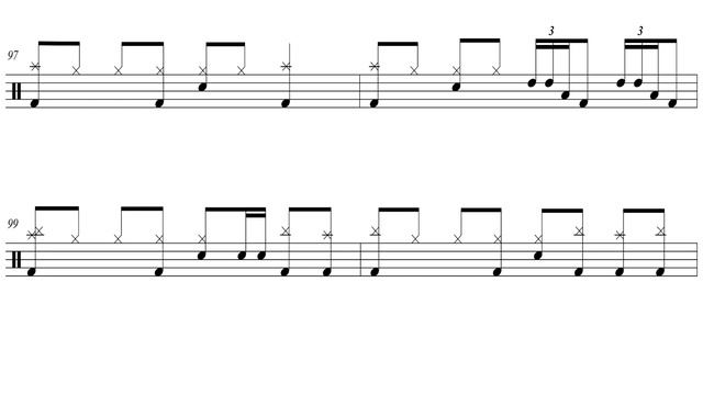 Metallica - Fade to Black [DRUM SCORE + MUSIC] смотреть онлайн