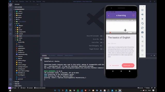 E-learning Mobile - App made with Typescript | NodeJS | React Native | PostgreSQL смотреть онлайн