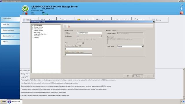 DICOM Storage Server V17.5 смотреть онлайн
