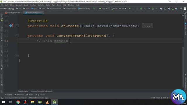 How to make a Unit Converter App | Android Tutorial #19 смотреть онлайн