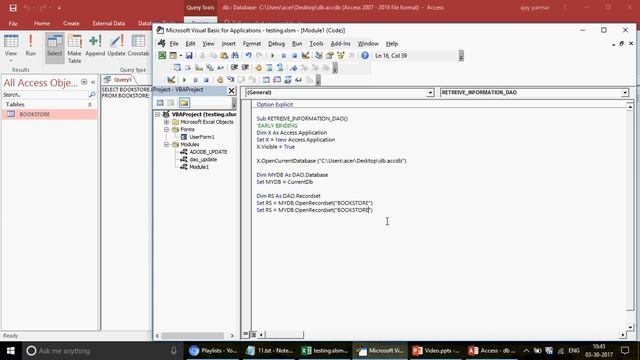 Learn MS Excel - Video 380- VBA DAO - Import Access Table Fields in UserForm -Part 1 смотреть онлайн