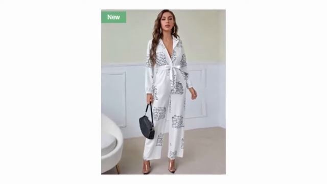 Jumpsuits womens style elecgant Shein Женские комбинезоны элегантного стиля в интернет магазине Шей смотреть онлайн