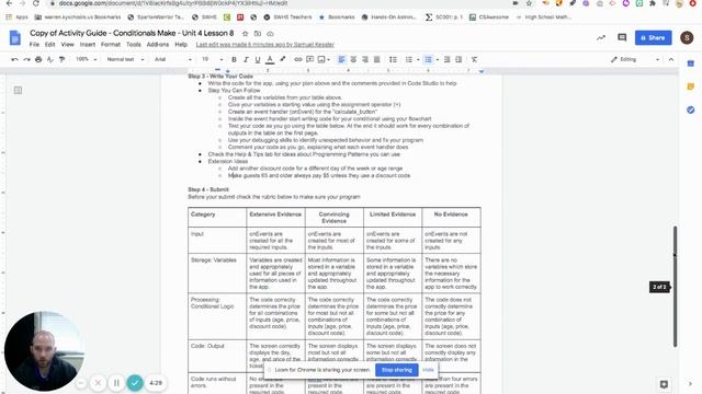 CSP Code.org Unit 4 Lesson 8: Conditional Make (JavaScript) смотреть онлайн