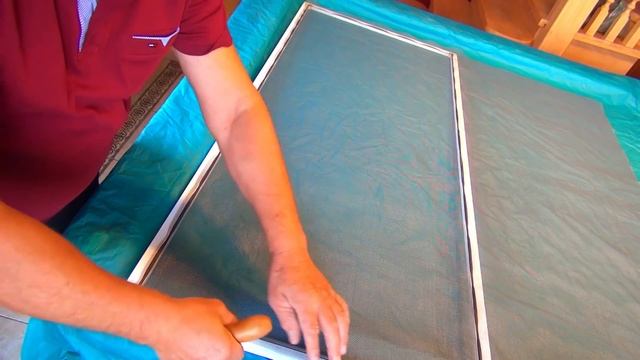 Замена полотна москитной сетки. Сделай сам. МОСКИТНАЯ СЕТКА. смотреть онлайн