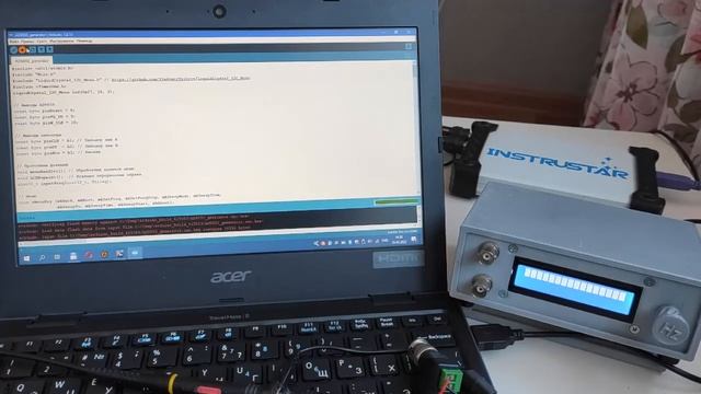 Генератор на базе AD9850 и Ардуино смотреть онлайн