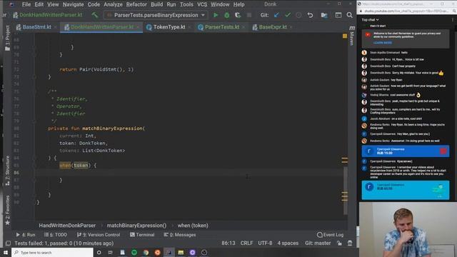 Creating A Programming Language W/ #Kotlin: Recursive Descent Parser | Test Driven Development (TDD смотреть онлайн