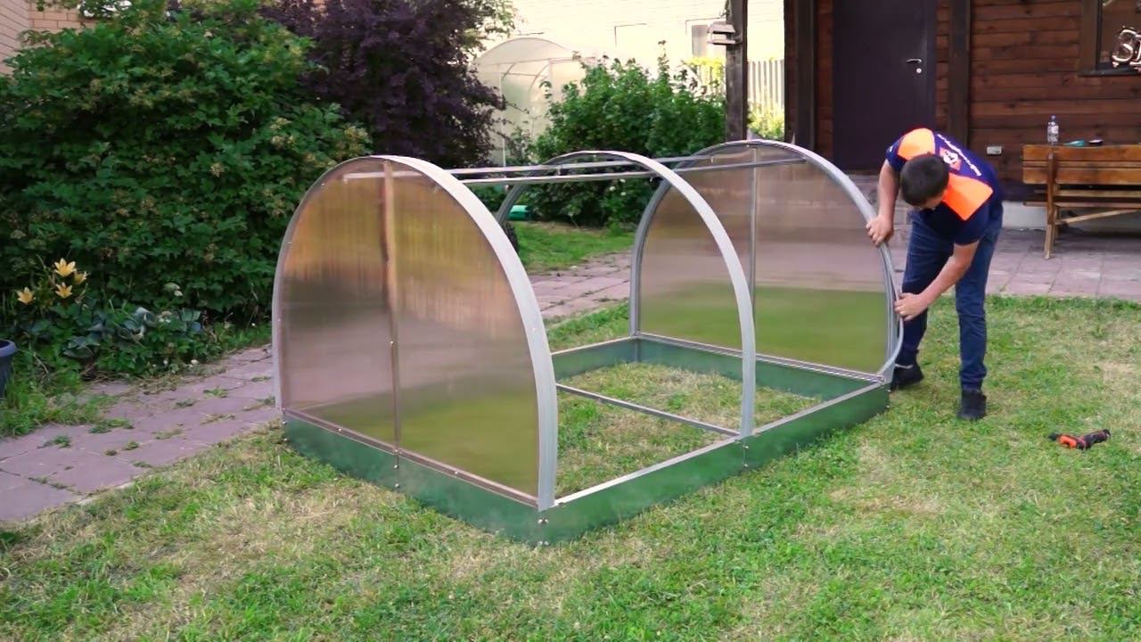 Инструкция по сборке парника 1,5 3м смотреть онлайн