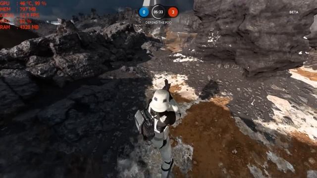 Star Wars Battlefront (2015) Beta on HD 7850 1GB + FX 4300 BE (Almost full Ultra 1920 x 1080) смотреть онлайн