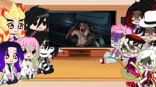 Hashira And Uppermoon + Muzan React To Doom Eternal