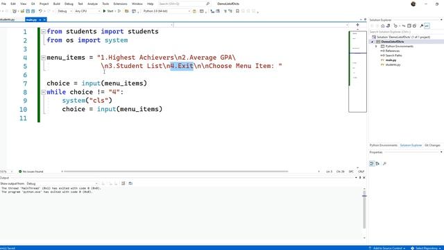 Building a Menu-Driven Console Application in Python смотреть онлайн