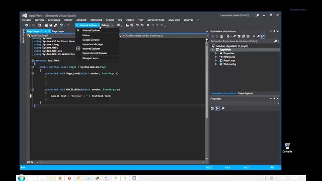 Créer une application web avec ASP.NET смотреть онлайн