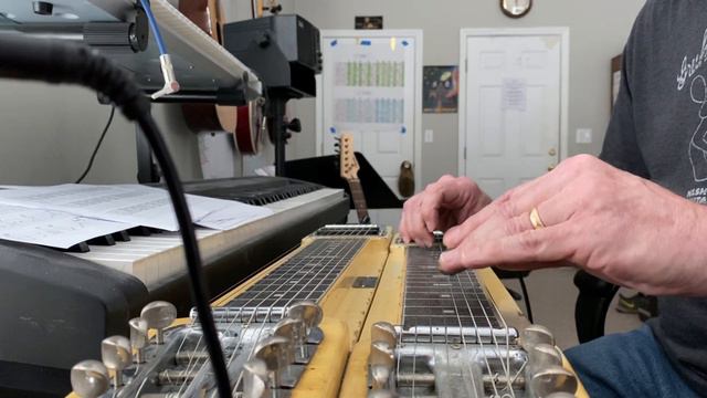 Rock & Roll on a 1960 Fender D8 Stringmaster steel guitar смотреть онлайн