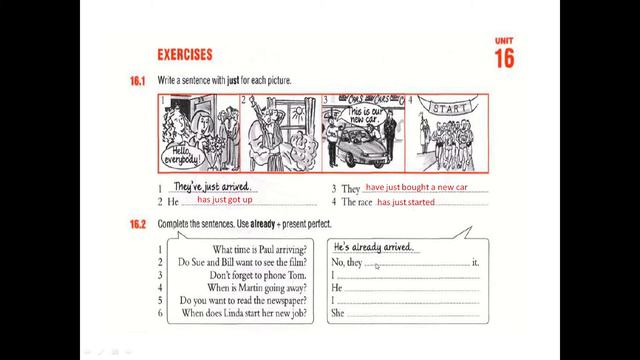 Lesson 16 - I have just .../ I have already.... / I haven't ..... yet. (Present Perfect 2 смотреть онлайн