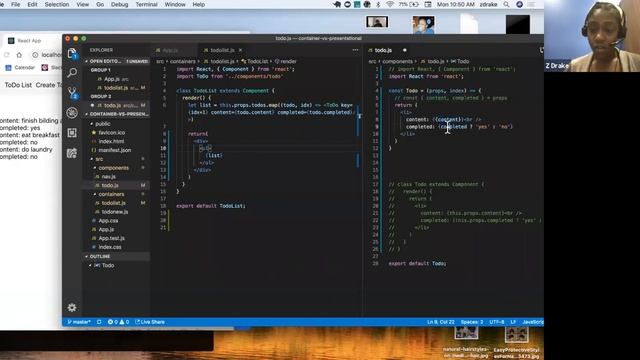 Live Lecture - Presentational vs Container Components смотреть онлайн