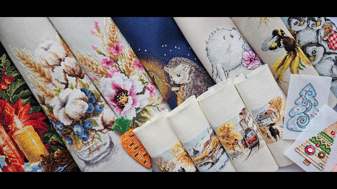 20. ИТОГИ 2023. ВЫШИВКА крестом. ГОТОВЫЕ работы. Риолис, Чудесная игла, Panna, Кларт, Алиса, Овен.