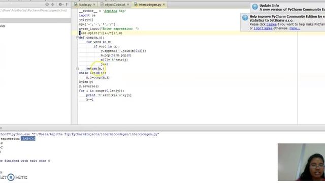 Intermediate code generation using python смотреть онлайн