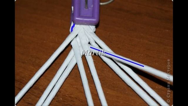 Плетение из газет. "Колосок" из 8 трубочек. Мастер-класс. смотреть онлайн