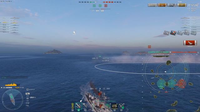 USS Forrest Sherman Throttle Juke 4 Kill CB | World of Warships смотреть онлайн