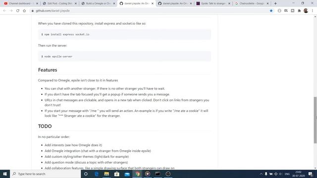 Build a Omegle or Chatroutlette Random Anonymous Text Chat Using Node.js Express and Socket.io смотреть онлайн