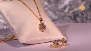 Комплект украшений Шарм (серьги и кулон) [Domatv.by]