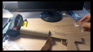 Сделал MAC10 из Standoff 2, из картона в скине "ARGO"