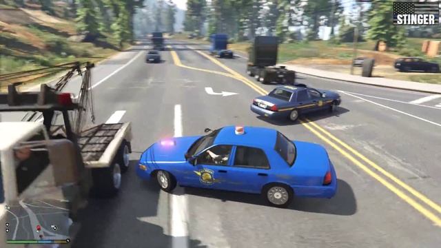 GTA V LSPDFR #51 Michigan State Police Ford Crown Victoria