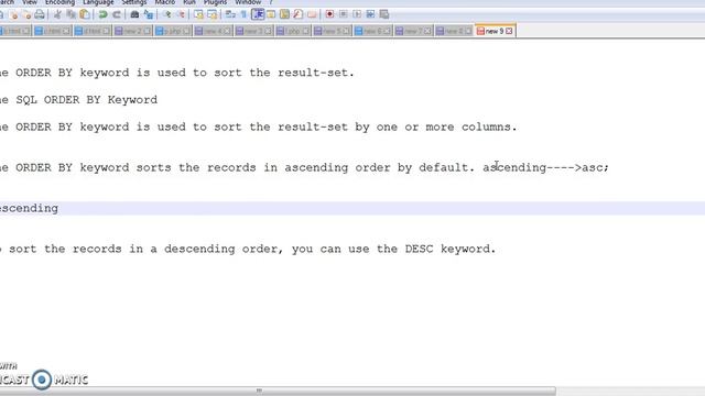 select query order by cause смотреть онлайн