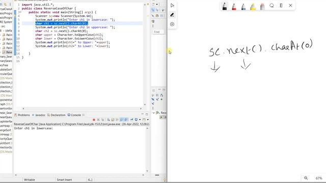 Reverse case of the character Program using C and JAVA | Basic Programs Set 2 | Programming Genics смотреть онлайн