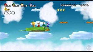 New Super Mario Bros. Wii (2009) - 4 Players 100% All Star Coins, No Death, 99 Lives! [TAS]